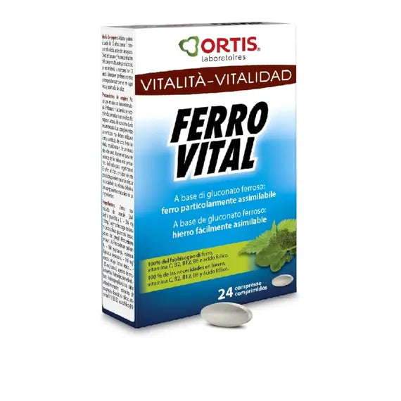 Ferro Vital Plus Ortis 24 Compresse | Acquista Online su Farmaclick