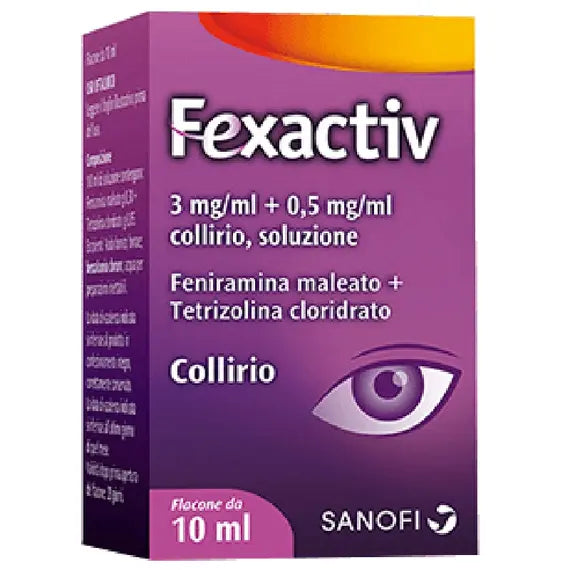 Fexactiv Collirio Decongestionante e Antiallergico 3mg/ml + 0,5 Mg/ml 10 Ml | Acquista Online su Farmaclick