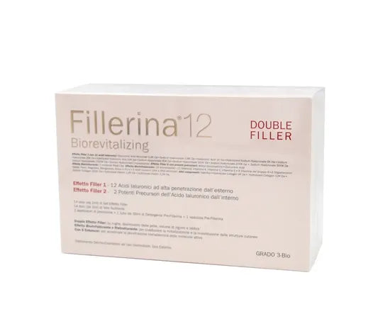 Fillerina 12 Biorevitalizing Double Filler Trattamento Per La Depressione Della Pelle E Il Volume Di Zigomi E Labbra Grado 3-Bio