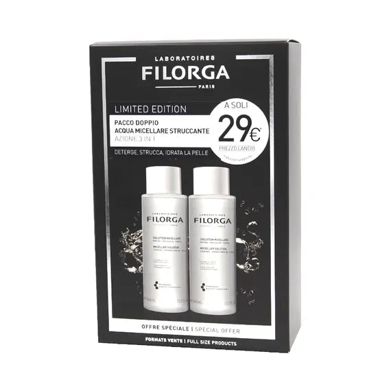 Filorga Limited Edition Pacco Doppio Acqua Micellare Struccante Azione 3 in 1 400ml X 2 | Acquista Online su Farmaclick