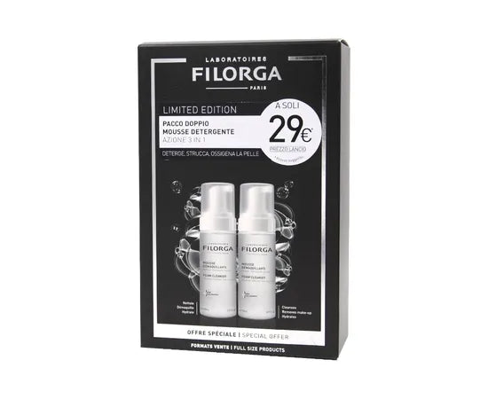 Filorga Limited Edition Pacco Doppio Mousse Detergente Azione 3 In 1 150Ml X 2