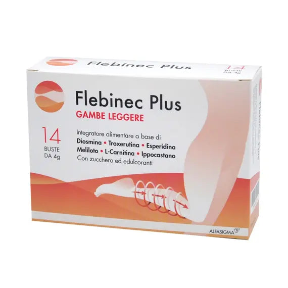 Flebinec Plus Gambe Leggere Integratore per il Microcircolo 14 Bustine | Acquista Online su Farmaclick
