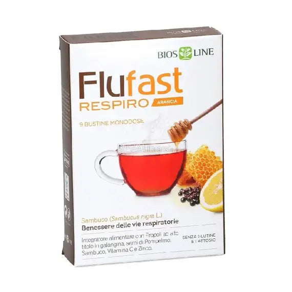 Flufast Apix Respiro Bios Line Arancia 9 Bustine | Acquista Online su Farmaclick