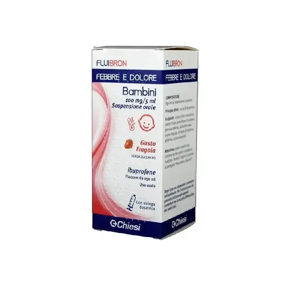 Fluibron Febbre e Dolore Bambini Sospensione Orale Gusto Arancia Senza Zucchero 150 Ml | Acquista Online su Farmaclick