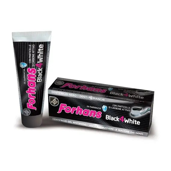 Forhans Black 4 White Dentifricio Gel Sbiancante 75ml | Acquista Online su Farmaclick