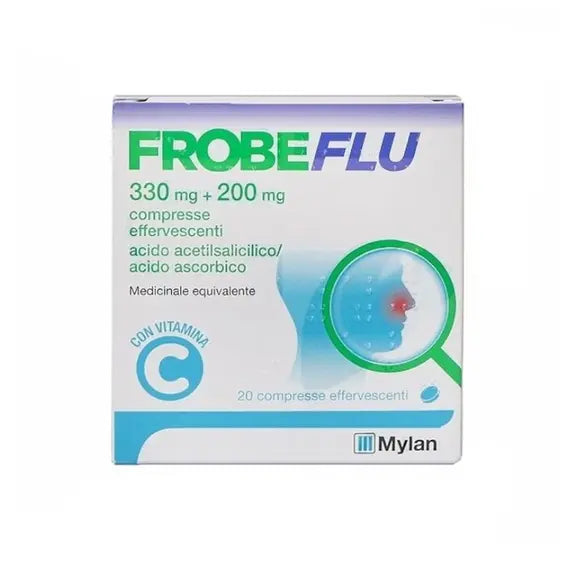 Frobeflu 330 Mg + 200 Mg Compresse Effervescenti Acido Acetilsalicilico / Acido Ascorbico | Acquista Online su Farmaclick