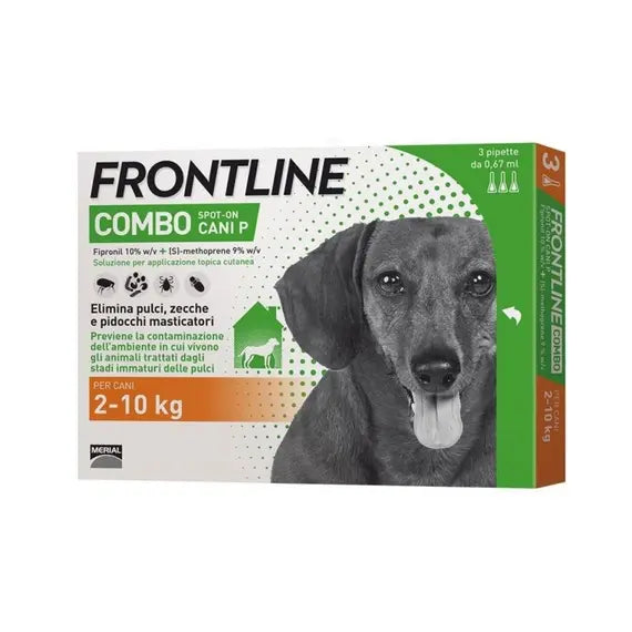 Frontline Combo Antiparassitario per Cani da 2-10kg 3 Pipette da 0,67 Ml | Acquista Online su Farmaclick