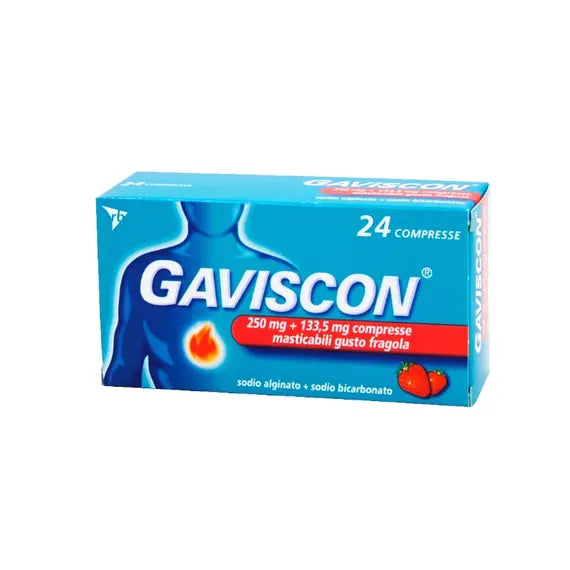 Gaviscon Gusto Fragola 24 Compresse Masticabili | Acquista Online su Farmaclick
