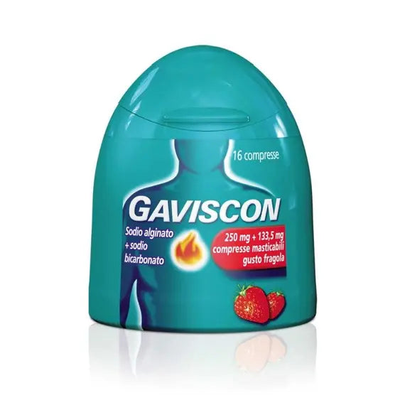 Gaviscon 16 Compresse Masticabili Gusto Fragola | Acquista Online su Farmaclick