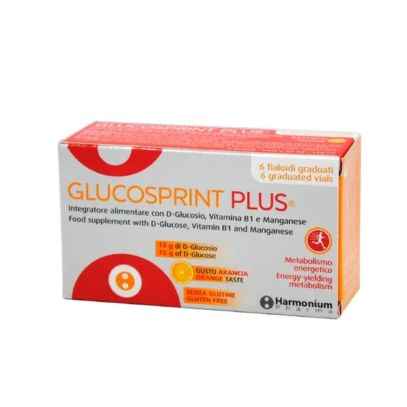Glucosprint Plus Arancia Integratore Alimentare per Ipoglicemia 6 Fiale | Acquista Online su Farmaclick