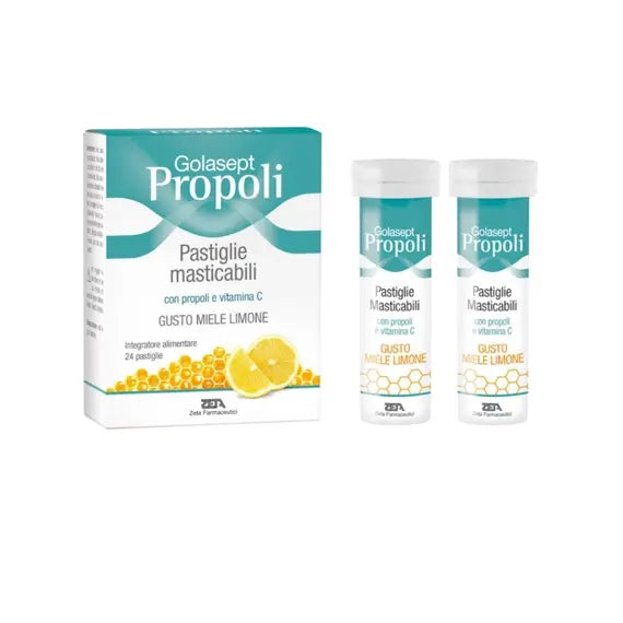 Golasept Propoli Zeta 24 Compresse Masticabili Miele e Limone | Acquista Online su Farmaclick