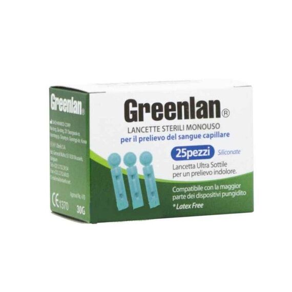 Greenlan Lancette Pungidito 25 Pezzi | Acquista Online su Farmaclick