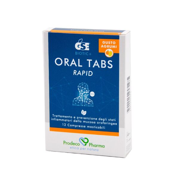 Gse Oral Tabs Rapid Compresse per la Gola Gusto Agrumi 12 Compresse | Acquista Online su Farmaclick