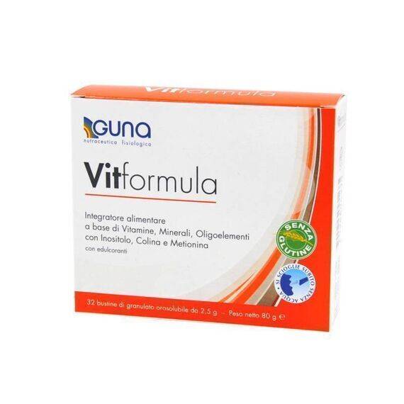 Guna Vitformula Integratore di Vitamine e Minerali 32 Bustine | Acquista Online su Farmaclick
