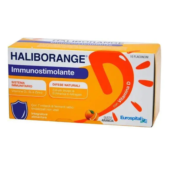 Haliborange Immunostimolante 10 Flaconcini da 10 Ml Gusto Arancia | Acquista Online su Farmaclick