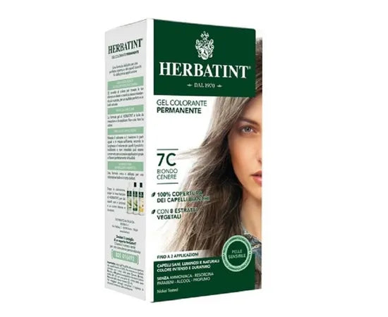 Herbatint Gel Colorante Permanente 7C Biondo Cenere 300Ml ( 3 Dosi )