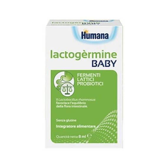 Humana Lactogermine Baby Integratore Alimentare con Probiotici in Gocce 8 Ml | Acquista Online su Farmaclick