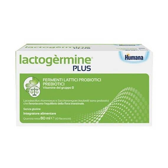 Humana Lactogermine Plus Integratore Alimentare con Probiotici 10 Flaconcini | Acquista Online su Farmaclick