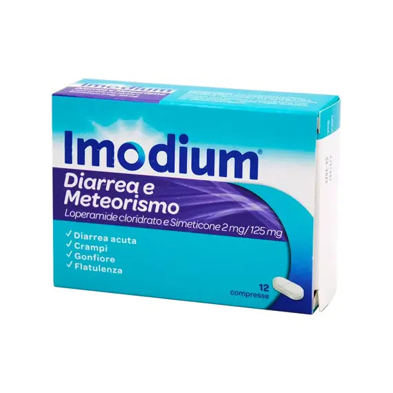 Imodium Diarrea e Meteorismo 12 Compresse | Acquista Online su Farmaclick