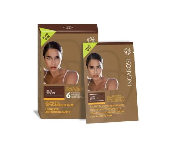 Incarose Maxi Bronze Staminali Diva 6 Salviettine