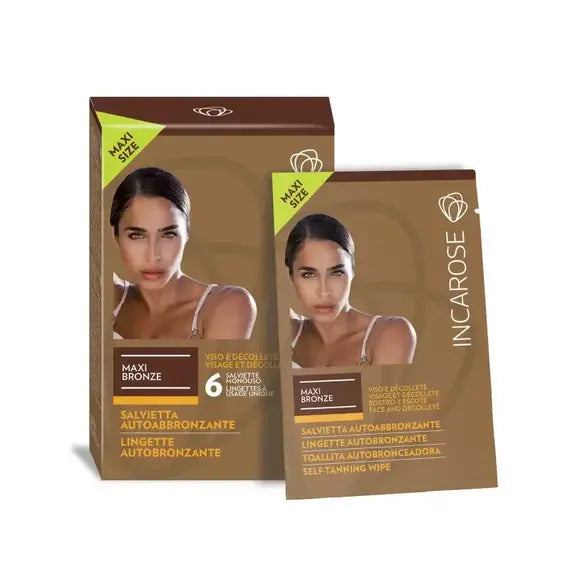 Incarose Maxi Bronze Staminali Diva 6 Salviettine | Acquista Online su Farmaclick