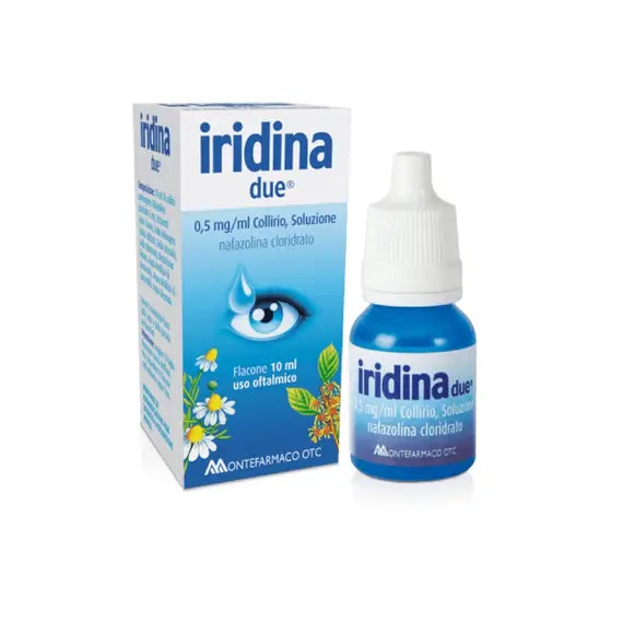 Iridina Due Collirio Decongestionante a Base di 0,5 Mg/ml di Nafazolina Cloridrato 10ml | Acquista Online su Farmaclick