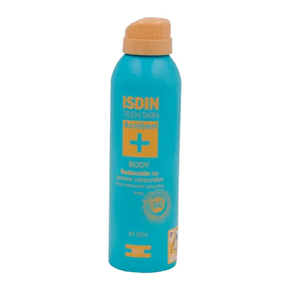 Isdin Teen Skin Acniben Body Spray Antiacne Riduzione dei Brufoli Corpo 150 Ml | Acquista Online su Farmaclick