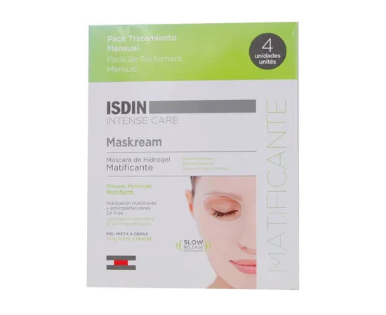 Isdin Intense Care Maskream Maschera In Idrogel Matificante 4 Pz