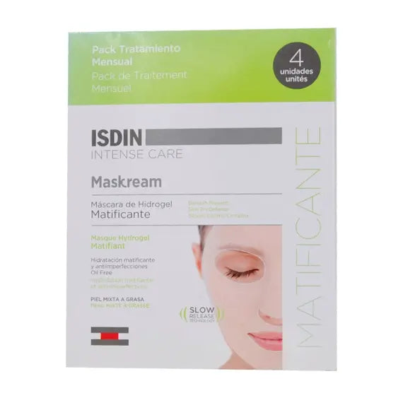 Isdin Intense Care Maskream Maschera in Idrogel Matificante 4 Pz | Acquista Online su Farmaclick