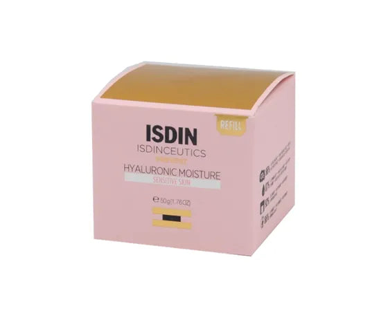 Isdin Isdinceutics Prevent Hyaluronic Moisture Crema Viso Idratante Pelle Sensibile Refill 50 G