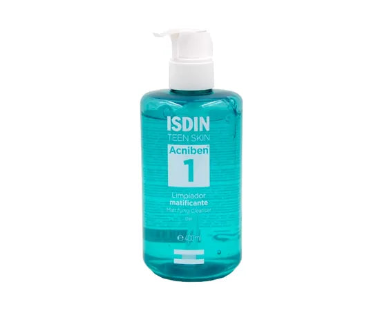 Isdin Teen Skin Acniben 1 Mattifying Cleanser Detergente Viso Purificante 400 Ml