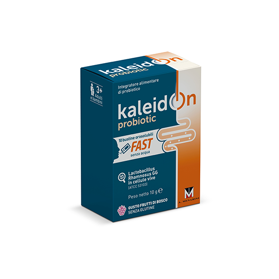 Kaleidon Probiotic Fast Integratore di Fermenti Lattici Probiotici Gusto Frutti di Bosco 10 Bustine Orosolubili | Acquista Online su Farmaclick