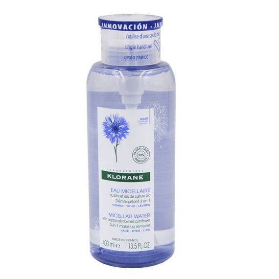 Klorane Acqua Micellare di Fiordaliso Proveniente da Cultura Bio 400 Ml | Acquista Online su Farmaclick