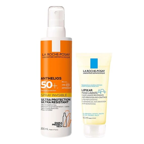 La Roche Posay Solari Anthelios Spf 50+ 200 Ml + Lipikar Olio Detergente Ap+ Anti Arrossamento 100 Ml | Acquista Online su Farmaclick