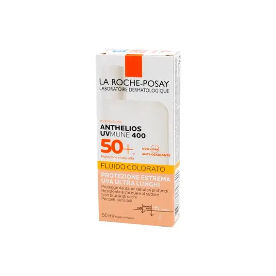 La Roche Posay Anthelios Uvmune 400 Fluido Colorato Viso Spf50+ Protezione Molto Alta 50 Ml | Acquista Online su Farmaclick