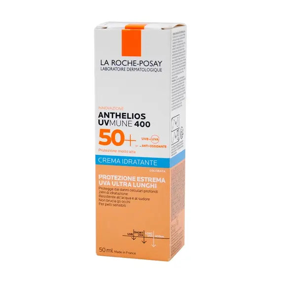 La Roche Posay Anthelios Uvmune Crema Viso Idratante Colorata Spf50+ 50ml | Acquista Online su Farmaclick