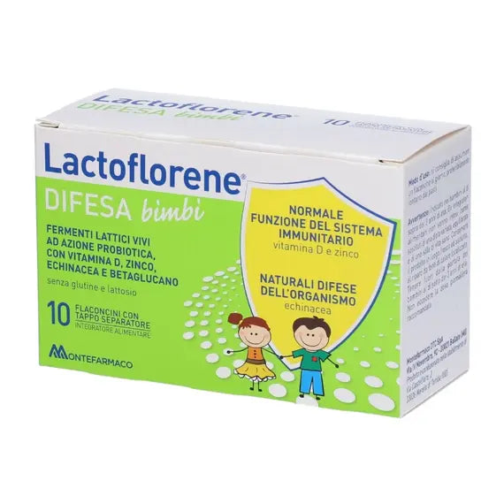 Lactoflorene Difesa Bimbi Fermenti Lattici Vivi 10 Flaconcini con Tappo Separatore | Acquista Online su Farmaclick