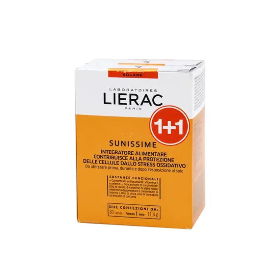 Lierac Sunissime Integratore per L' Abbronzatura Bipack 30 + 30 Capsule | Acquista Online su Farmaclick