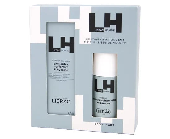 Lierac Homme Cofanetto Fluido Antietà Globale 50 Ml + Deodorante 50 Ml