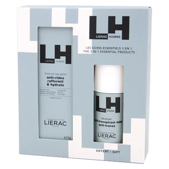 Lierac Homme Cofanetto Fluido Antietã Globale 50 Ml + Deodorante 50 Ml | Acquista Online su Farmaclick
