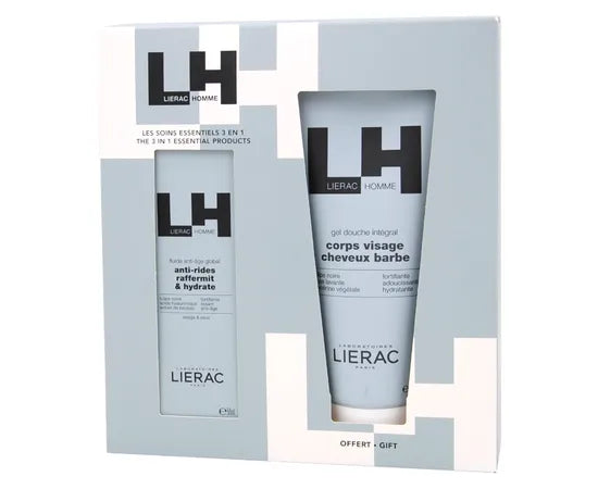 Lierac Uomo Cofanetto Fluido Antietà Globale 50 Ml + Gel Doccia Integrale 200 Ml