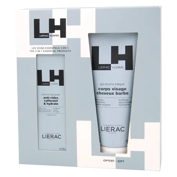 Lierac Uomo Cofanetto Fluido Antietã Globale 50 Ml + Gel Doccia Integrale 200 Ml | Acquista Online su Farmaclick