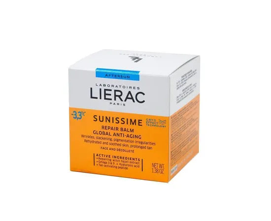 Lierac Sunissime After-Sun Balsam Reparatur, Rehydratation und Globale Anti-Aging-Wirkung 40 ml Cryo-Effekt