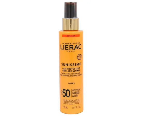 Lierac Sunissime Latte Solare Protettivo Corpo Anti Età Globale Spf 50 150Ml