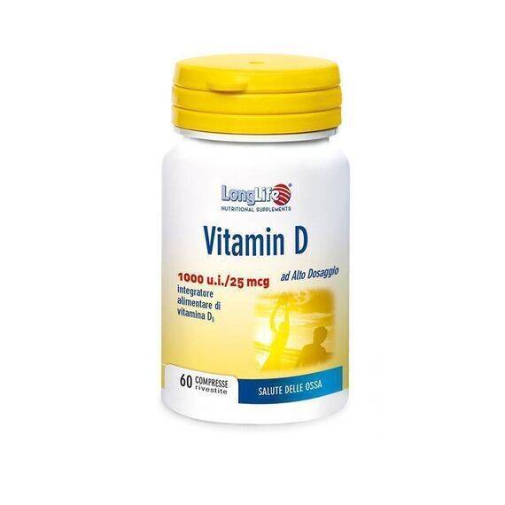 Longlife Vitamina D 1000 U.i. Integratore di Vitamina D3 60 Compresse | Acquista Online su Farmaclick