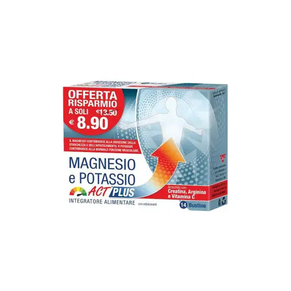 Magnesio Potassio Act Plus 14 Bustine | Acquista Online su Farmaclick