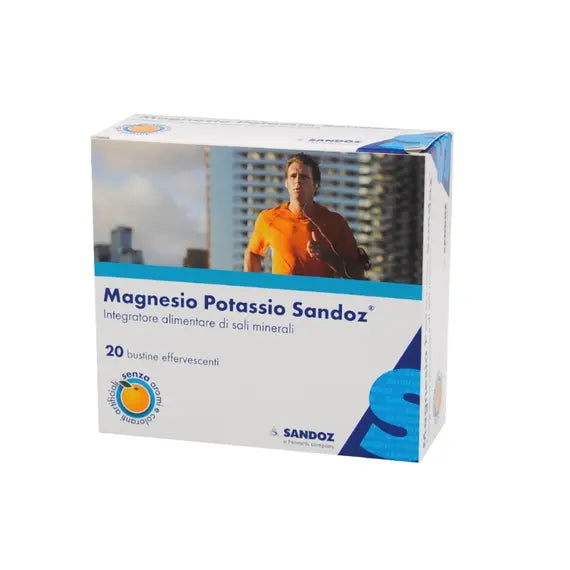 Sandoz Magnesio e Potassio Integratore Alimentare di Sali Minerali 20 Bustine | Acquista Online su Farmaclick