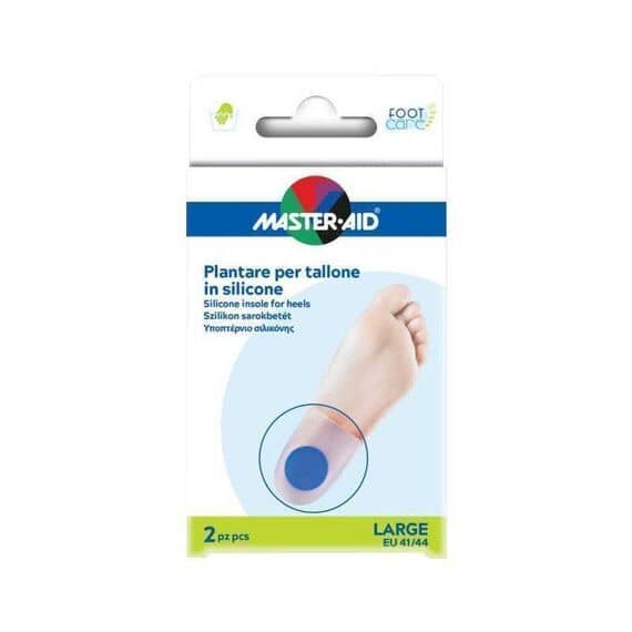 Master Aid Foot Care Plantare per Tallone in Silicone Taglia Large 41/44 2 Plantari | Acquista Online su Farmaclick
