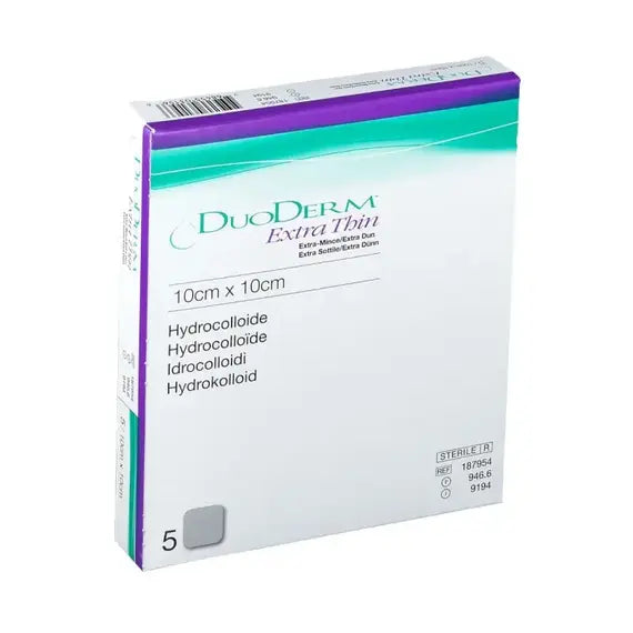 Medicazione con Idrocolloidi Sterili Duoderm Extra Sottile Convatec 10x10 Cm 5 Pezzi | Acquista Online su Farmaclick