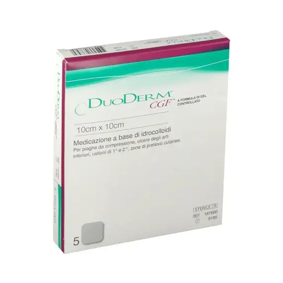 Medicazione con Idrocolloidi Sterilie Senza Bordo Adesivo Duoderm Cgf Convatec 10x10cm 5 Pezzi | Acquista Online su Farmaclick